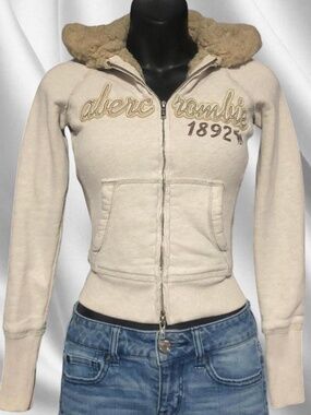 Y2K Abercrombie Faux Fur Hoodie